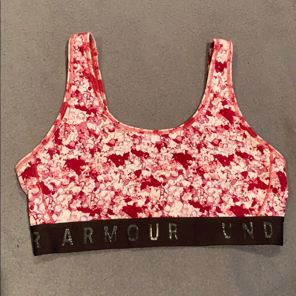 Medium Support Under Armour Pink Sports Bra